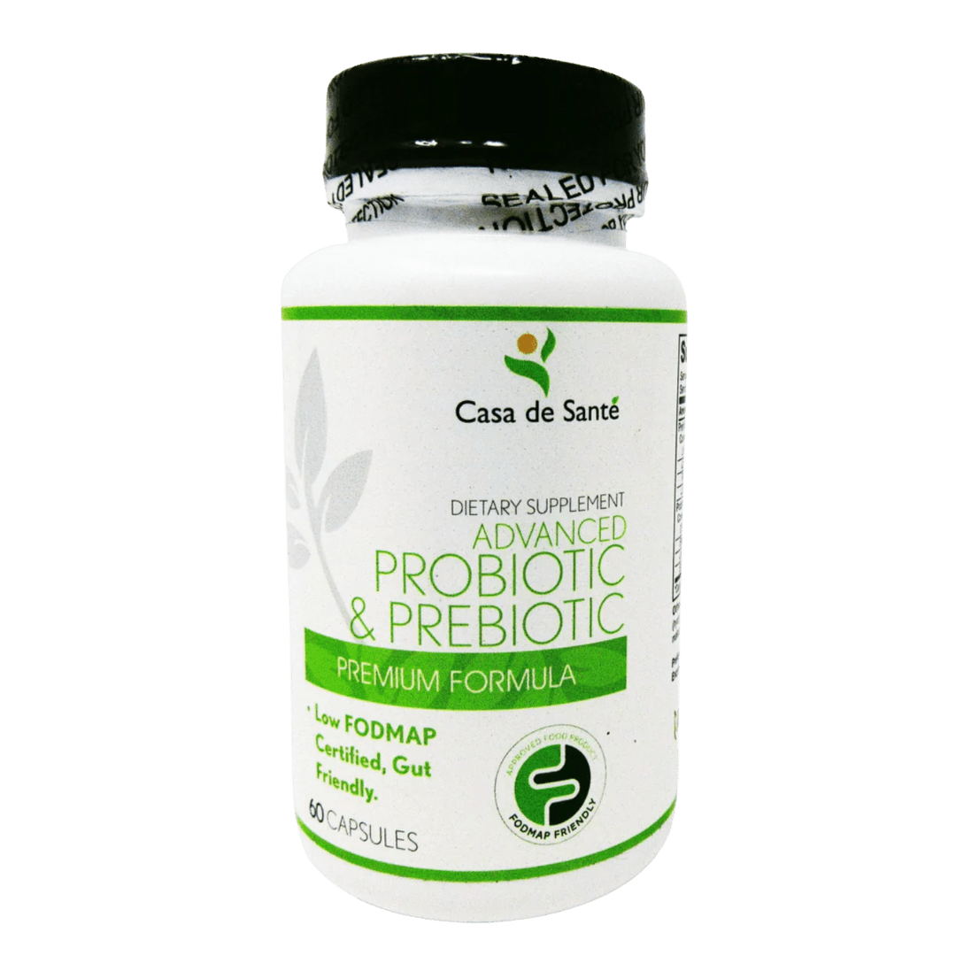 Advanced Probiotic & Prebiotic Low FODMAP Certified, Gut Friendly, Paleo, Keto