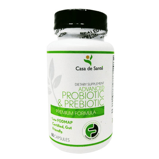 Advanced Probiotic & Prebiotic Low FODMAP Certified, Gut Friendly, Paleo, Keto